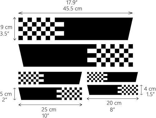 Miniatura 4 de 6 calcomanías de coche para cubierta de cuerpo, accesorios exteriores negros, calcomanías de vinilo para el cuerpo de bricolaje, calcomanías de