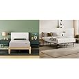 Siena 6” King Mattress & Foldable Metal Platform Bed Frame - Medium Firm Foam - 180 Night Mattress Trial - Premium Pressure Relieving Layers - Easy Tool Free Set Up - Holds Up to 800 Pounds