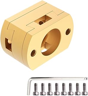 Elves Ender 3 Oldham Coupling Coupler for Upgrade Ender 3 Pro V2 CR-10 CR-10S Pro 3D S4 S5 Printer Z Axis T8 Lead Screw Hotbed Advoid Radial Misalignment