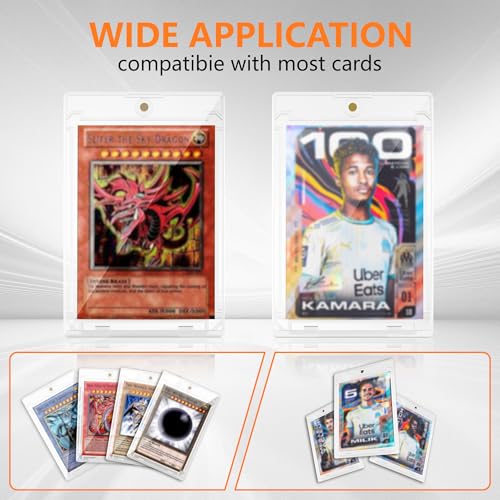16 Stück 35PT Magnetic Harte Karten Hüllen UV-Schutz-Toploader für Sammelkarten, Transparent Card Holder für Pokemon, Magic, Yugioh, Sportkarten Sammlung