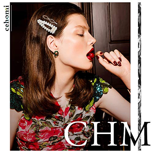 Cehomi 24 Pcs Pearl Hair Clips Barrettes Hairpins for Women Girls, Elegant Handmade Fashion Headwear Styling Tools Hair Accessories for Party Wedding Daily