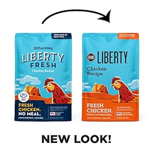  BIXBI-Liberty-Grain-Free-Dry-Dog-Food-Chicken-Recipe-22-lbs-Fresh-Meat-No-Meat-Meal-No-Fillers-for-Easy-Digestion-USA-Made