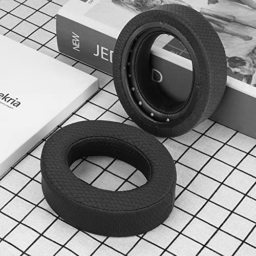 Geekria Comfort Mesh Fabric Replacement Ear Pads for Corsair HS70 PRO/ HS60 PRO/ HS50 PRO Headphones Ear Cushions, Repair Parts (Black) - Image 4
