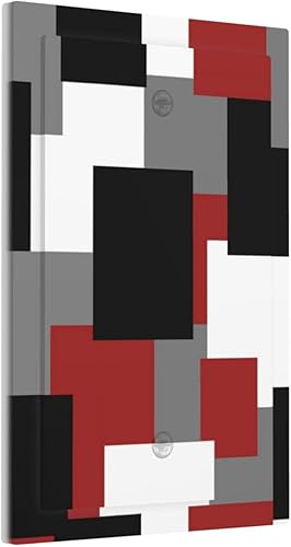 Miniatura 61 de Placa Decorativa de Pared Beige Boho de Mediados de Siglo Sol Abstracto 1-Gang Retro Años 70 Arte Geométrico Moderno con Arco Eléctrico Interruptor