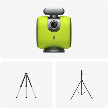 XbotGo Chameleon Professional Sports Kit - AI-Powered Action Camera with Gimbal Tracking System, Team & Player Tracking, COMS 4K Video, 360 Rotation, 120 FOV, Live StreamingLemon Green