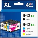 963 XL Hohe Seitenleistung:2000 Seiten für HP 963XL Schwarz, 1600 Seiten für HP 963 XL Farbpatronen (5 % Deckung bei A4). Tintenvolumen: 963XL Schwarz 58ml, Cyan/Magenta/Gelb 25.5ml pro 963XL Farbe