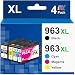 Produktbild 963XL Druckerpatronen,963 XL Patronen Neuester Chip Kompatibel für HP 963XL Multipack Tintenpatronen für HP OfficeJet Pro 9010 9012 9020 9022 9014 9010e 9012e 9014e 9020e Patronen,4 Pack