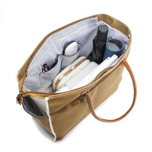 Bolso Tote de Lienzo Upcycled con Cuero miniatura 6