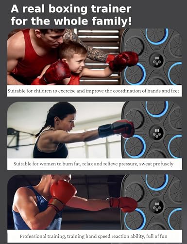 Machine de boxe musicale murale : libérez le stress et l'anxiété à la maison