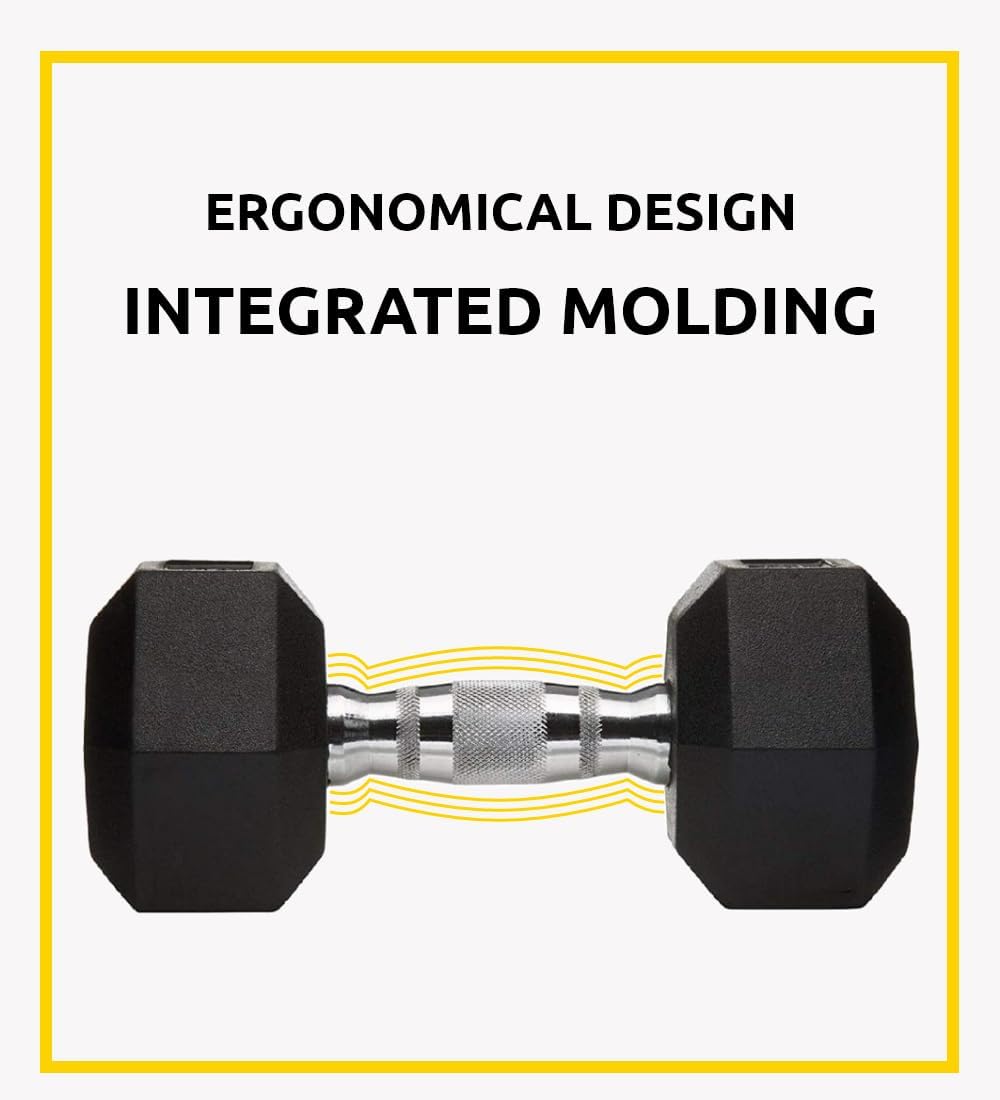 HAJEX Premium Rubber Hex Dumbbell Sets in Pounds - 156 LB to 2,565 LB