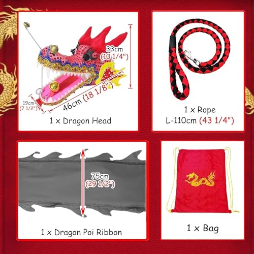 Drapeau dragon dansant 10m contre le stress et la sédentarité