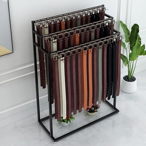 Percha versátil para accesorios de hombre, soporte de exhibición duradero para cinturones, corbatas, joyas y más, ideal para tiendas de ropa comerciales