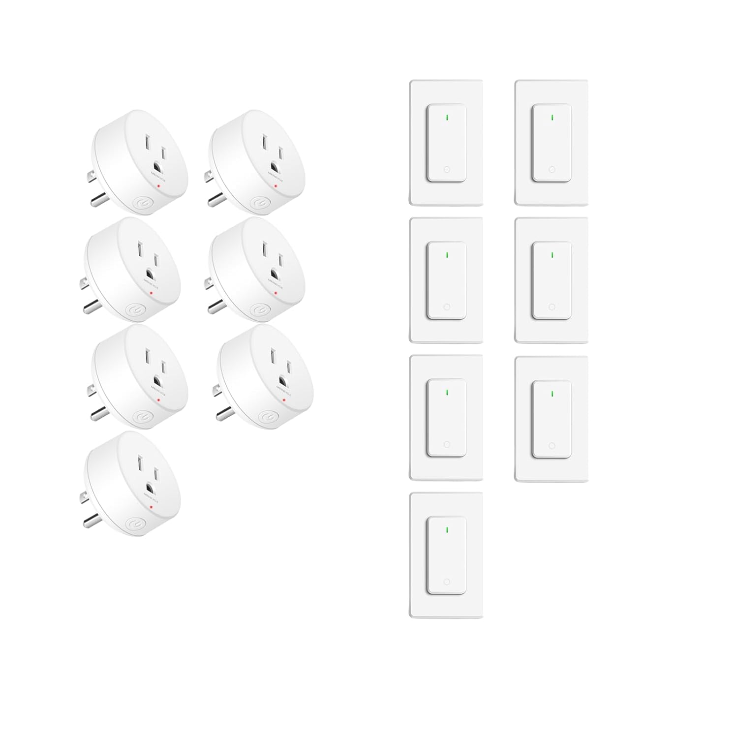 Greencycle Wireless Remote Control Outlet Plug Switch Kit, Remote Light Switches,On Off Outlet Switch for Lights,Lamps,Fans, 300ft Long Range,No Wiring,15A 1500W,for Household Appliance,7PK
