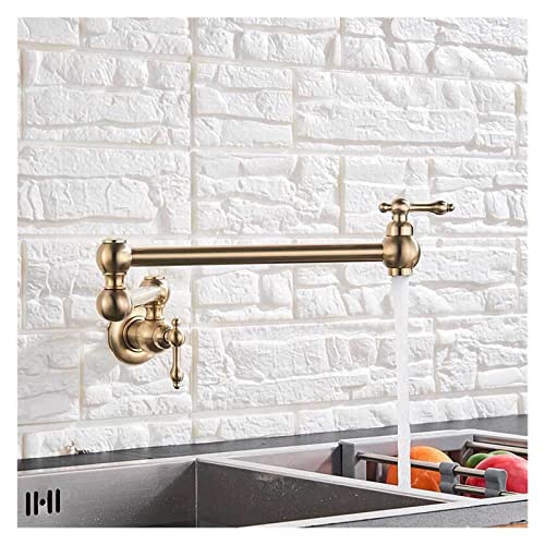 Robinet de lavabo mural avec bec rotatif pivotant
