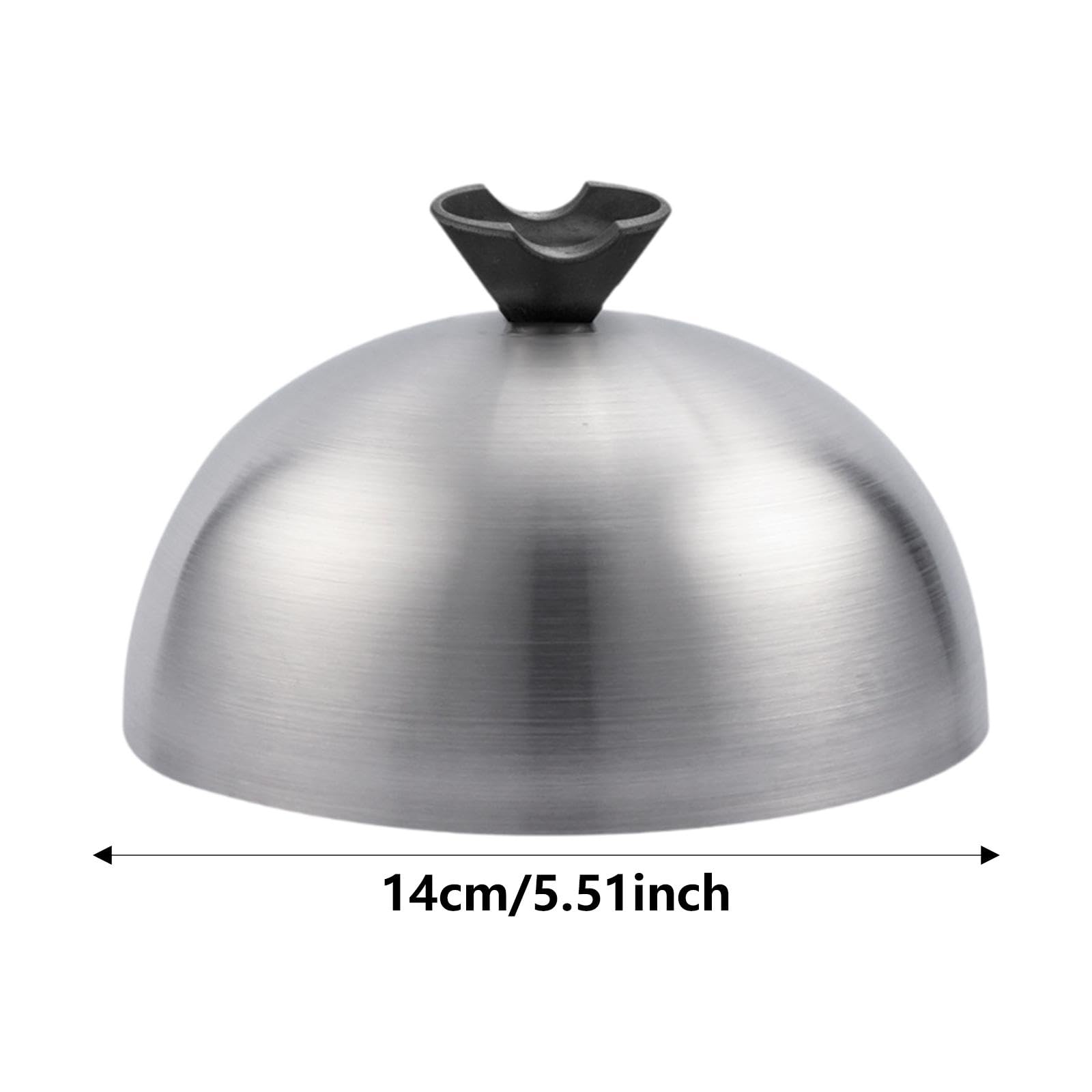 Amazon.co.jp: Qialexicon 14cm ドーム ステーキカバー ステンレス製