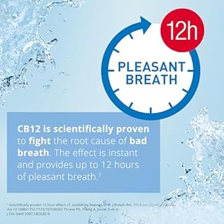 CB12 White Mouthwash, Whiter Teeth After 2 Weeks, Pleasant Breath For 12 Hours, 250 ml