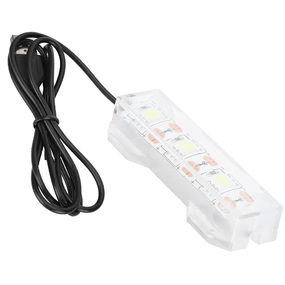 Iluminación LED para acuario, pequeño acuario, planta de agua, luz, pecera de escritorio, Mini decoración, lámpara LED suave