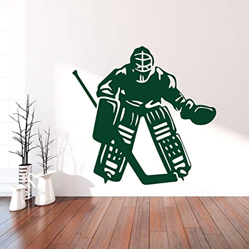 Hockey Goalie Wall Decal - Personalized Vinyl Decor For Teen, Boy's Bedroom Or Playroom - Sports Decorations #TOP6