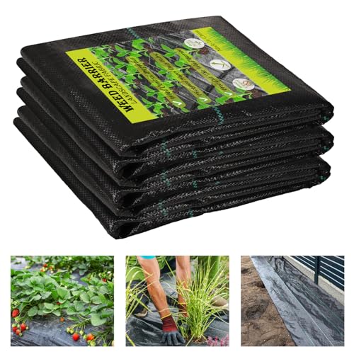 1.2m x 10m Weed Barrier Landscape Fabric Heavy-Duty Ground Cover(4' x 30') by Phiocxem - Used condition - CA$11.16
