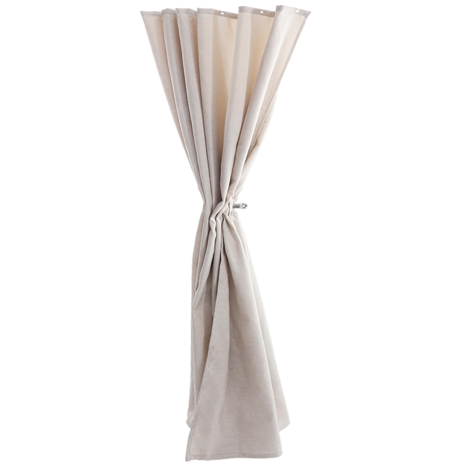 Rideau de douche imperméable en lin lavable, solution anti-moisissure durable