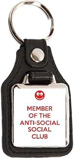 Member of the Anti-Social Social Club - Square Medallion Keyring