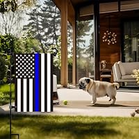 Akeydeco Garden Flag Pole Stand Holder, Garden Flags for Outside with Flag Stopper and Clip Waterproof Powder-Coated Paint for Flag Pole Holder for Outside House,Yard Flags for Outside — image 3