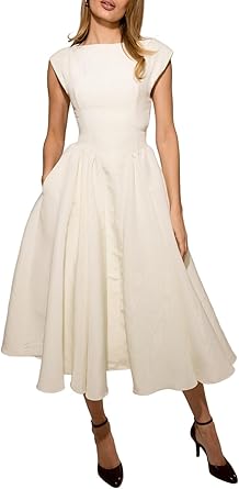 Elegant Sleeveless Backless Mesh Layers Large Swing Midi Dress