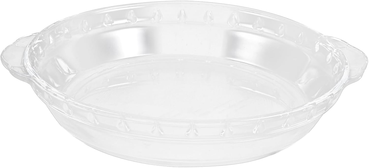 Cabilock Clear Glass Baking Dish Double Handles Heat Resistant Bakeware for Casseroles Lasagna and Pies Microwave and Dishwasher Safe Elegant Design