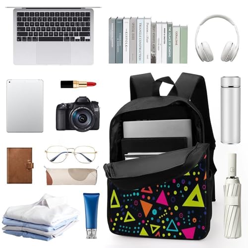 80s 90s Neon Backpack Simple Leisure Travel Backpack Outgoing Daypack 17 Inch3