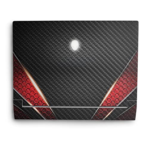 MightySkins Carbon Fiber Skin Compatible with Alienware X14 (2022) Full Wrap Kit - Hex Rays | Protective, Durable Textured Carbon Fiber Finish | Easy to Apply & Change Styles | Made in The USA