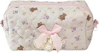 Bolsa de maquillaje acolchada pequeña para co...