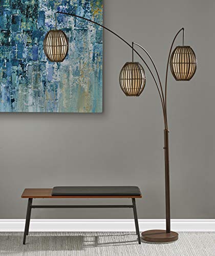 Adesso 4026-26 Maui Arc Lamp, 82 In, 3X60W Incandescent,13 Cfl, Antique Bronze, 1 Floor Lamp #TOP6