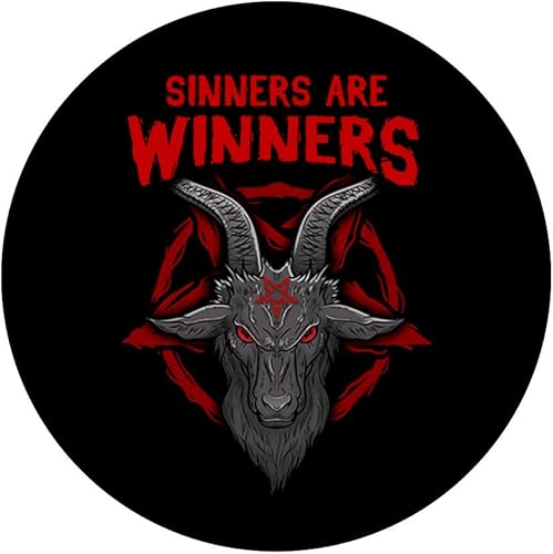 Miniatura 3 de Sinners Are Winners I Satanic Baphomet Oculto PopSockets PopGrip Agarre intercambiable para teléfonos y tabletas