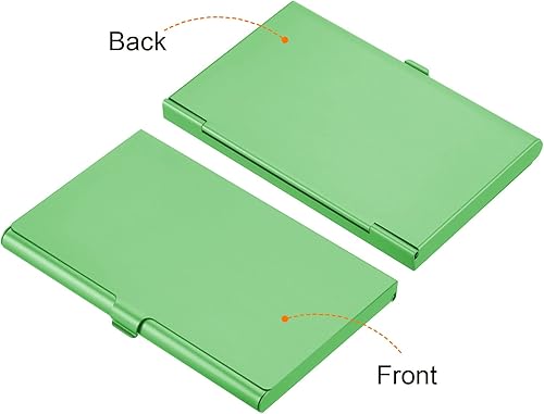 Miniatura 4 de PATIKIL Titular de la tarjeta de visita, titular de la tarjeta del metal de aluminio para la tarjeta de crédito de la tarjeta de, Azul, Verde,