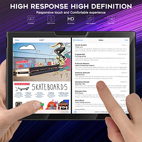 Image of Orzero 2 Pack Compatible for Surface Pro 7 Plus /7 /6 /5 /4 Tempered Glass Screen Protector, 2.5D Arc Edges 9H Anti-Scratch HD