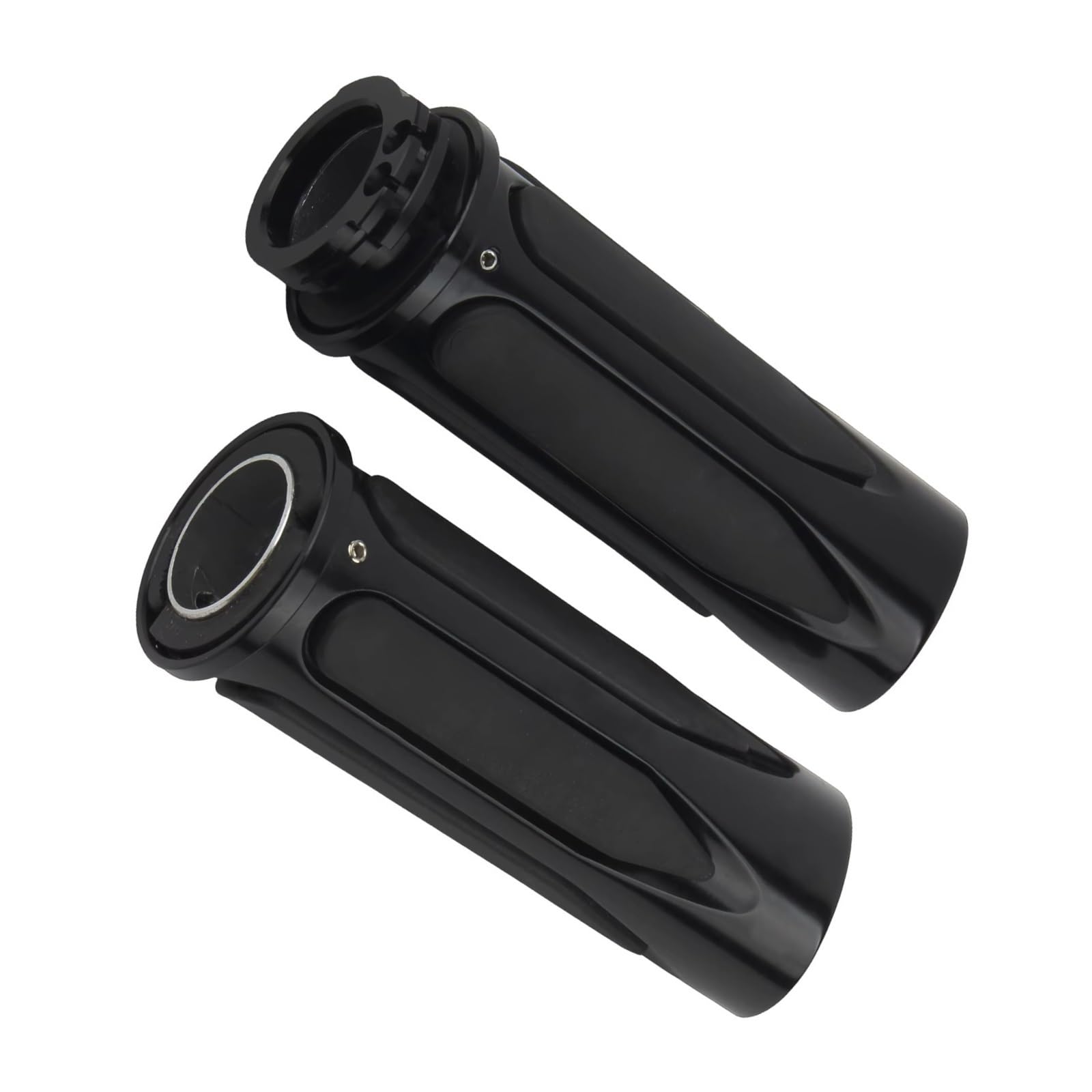Fundas Manillar Moto Puños Extremo Barra Funda Antivibración Para Dyna Fundas manillar moto | Cubiertas manillar motocicleta 25mm empuñaduras de mano, puños extremo barra funda antivibración(A 2PC)