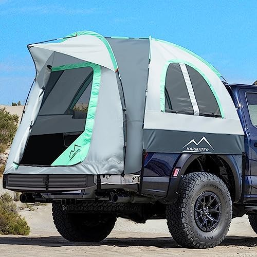 Truck Bed Tent for 5.5-6.5 Ft Bed, Waterproof PU2000mm Tent for C...