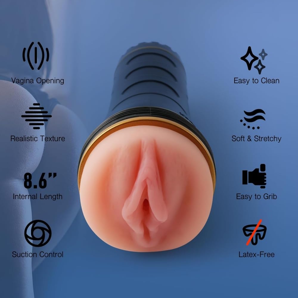 BeHorny Masturbateur masculin, tunnel multi-modes pour une stimulation époustouflante