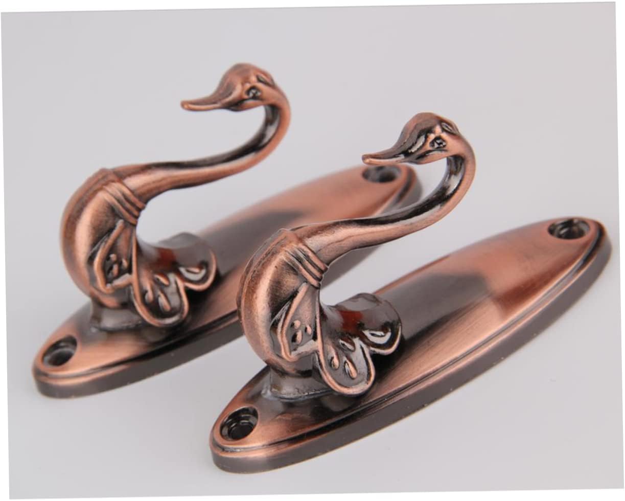 INOOMP Curtain Hooks Vintage Swan Style Classic Holdback Tiebacks Enhance Your Decor