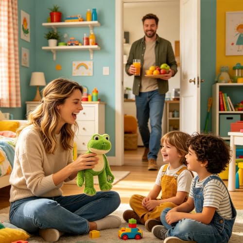 Ranas de peluche magnéticas de 35 cm ideales para decorar el sofá de la sala 2
