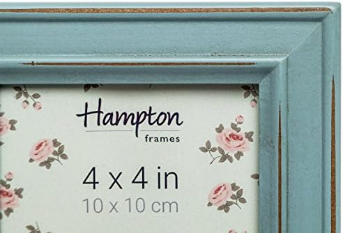 Hampton Frames PALOMA 4x4 (10x10cm) Light Blue Square Picture Poster Photo Frame Glass PAL301944B