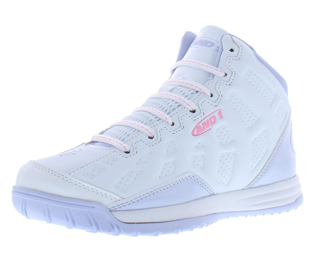 AND1 Showout Girls & Boys Basketball Shoes Kids, Boys High Top Sneakers, Youth Size 1 to 7 Kids Basketball Shoes Boys
