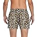 MNSRUU Mens Boxer Shorts Sleep Short Cotton Loose Fashion Animal Leopard Pattern Underwear Pajama Shorts Woven Boxers for Men