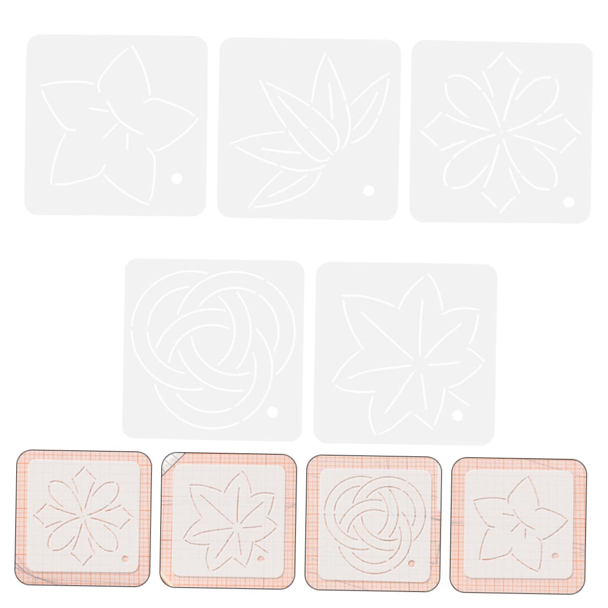 Lurrose 20piezas Plantillas De Acolchado Regla De Corte Para Costura Herramienta De Dibujo Acrílico Para Diseño y Remodelación De Ropa