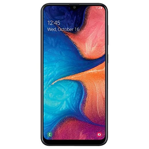 total wireless Samsung Galaxy A20 4G LTE Prepaid Smartphone (Locked) - Black - 32GB - Sim Card Included - CDMA