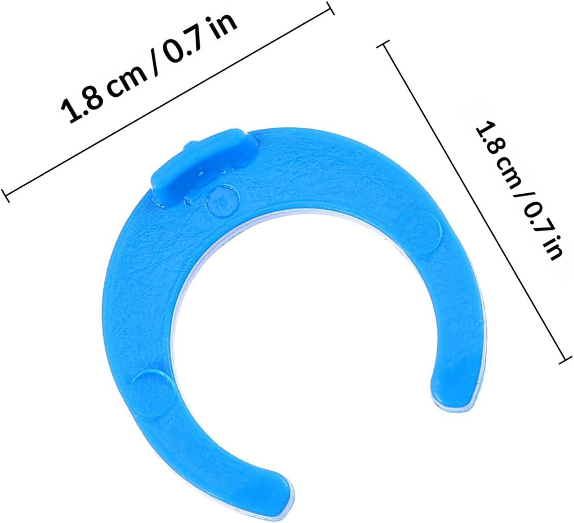 100pcs 1/4" Locking Clamps Quick Connect Clips Water Filter Fittings for Ro Reverse Osmosis Water Filtration Replacement Parts