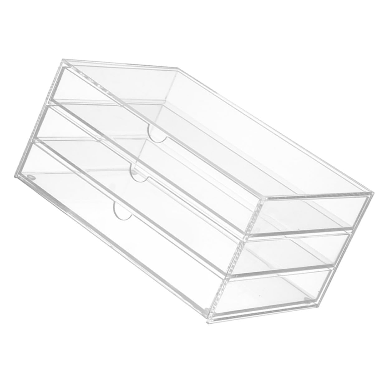 VICASKY Organizer Strati in Acrilico Trasparente Scatola Portaoggetti per Trucchi e Cosmetici Organizzatore da Scrivania per Piccoli Articoli