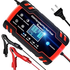 NWOUIIAY Ladegerät Autobatterie 8A 12V/24V KFZ Batterieladegerät Auto Vollautomatisches Intelligentes Geeignet für Autos…