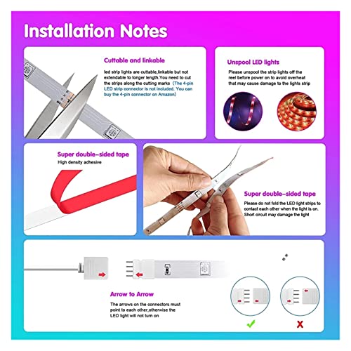 Tira de luces LED 10m RGB 5050 USB ideal para decorar y regalar con control Bluetooth integrado. 4