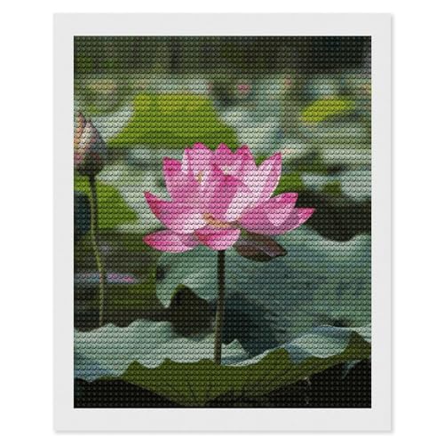 Peinture diamant 5D lotus kit d'art diamant loisir créatif grande taille